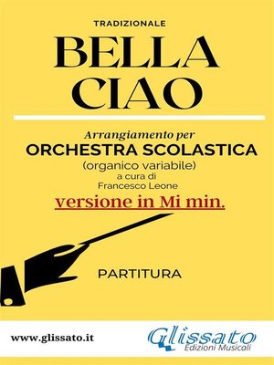 cover image of Bella Ciao--partitura smim (Mi min.)